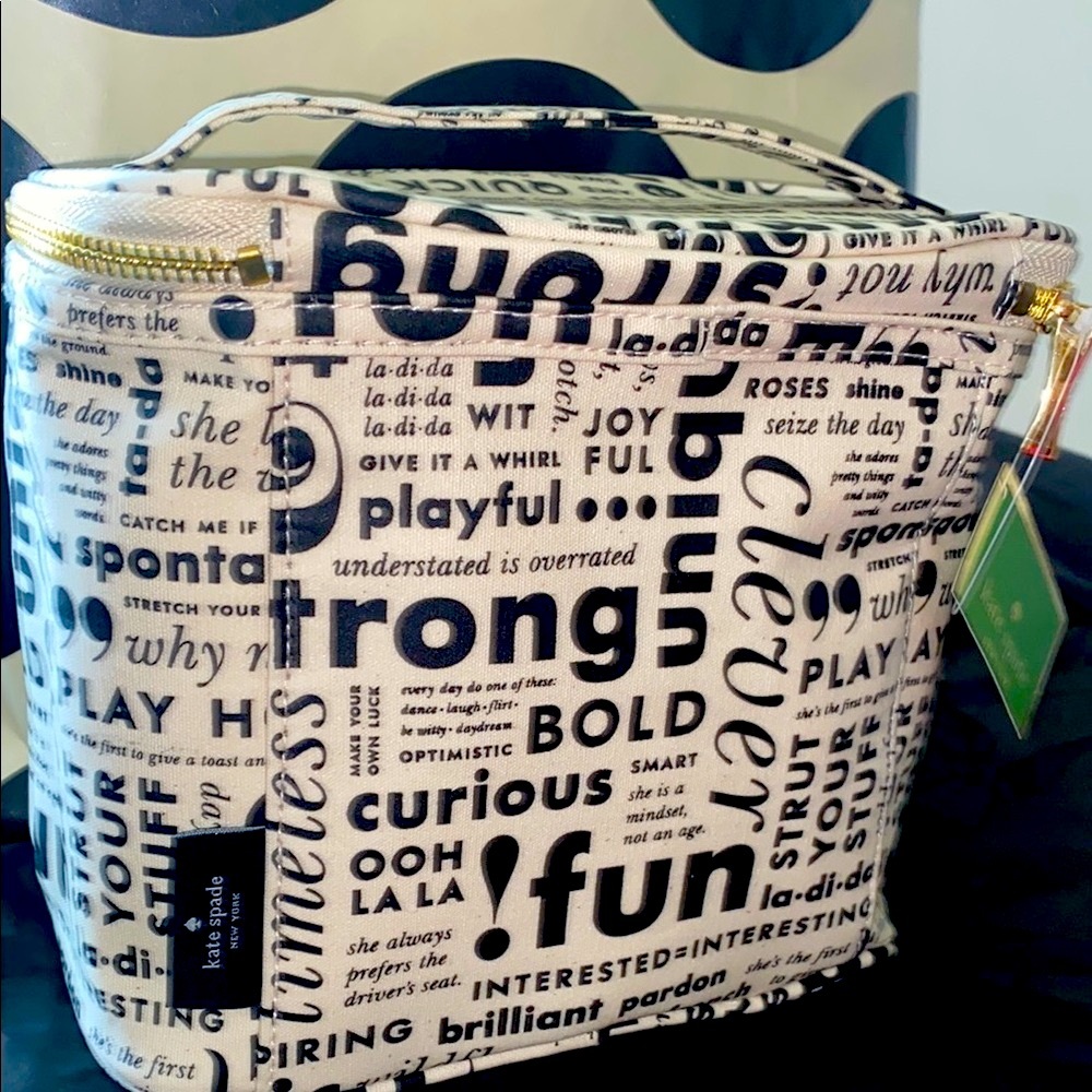 Rare “What Do You Say” Kate Spade ♠️ Lunch 🥗 Tote - Picture 4 of 6